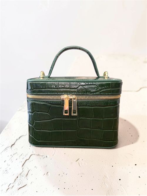 vanity bag crock SETTEBÌ | B215FOREST GREEN